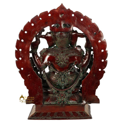 Brass Handcrafted Sitting Ganesha Murti Fine Decorative Statue Idol Figure 18" by vendor-unknown - Hindu Gods (View 4)