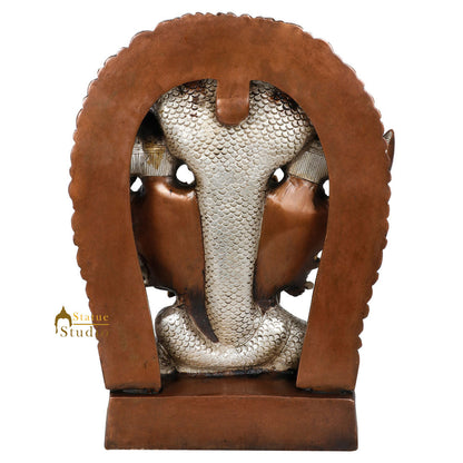 Indian Brass Exclusive Dashavtar Vishnu Multiple Head Décor Gift Idol Statue 11" by vendor-unknown - Hindu Gods (View 4)