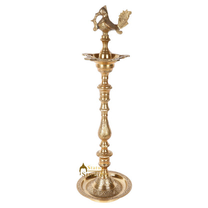 Heirloom Series: Large Multi-Lamp Hanging Brass Sculpture (25", 3.2kg) – Traditional Vastu Decor by vendor-unknown - Spiritual (View 3)