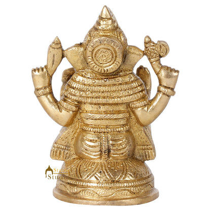 Fine Indian Lord Ganesha Corporate Diwali Gifting Idol Ganpati Décor Statue 4" by vendor-unknown - Hindu Gods (View 5)