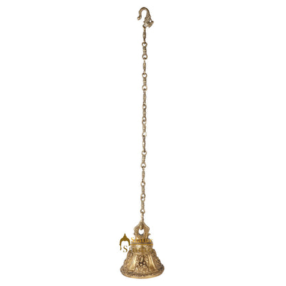 Indian Gods Carved Home Temple Religious Spiritual Brass Hanging Bell 7" by vendor-unknown - Spiritual (View 5)
