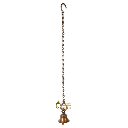 Indian Handmade Home Temple Religious Spiritual Brass Hanging Bell 3" by vendor-unknown - Spiritual (View 3)
