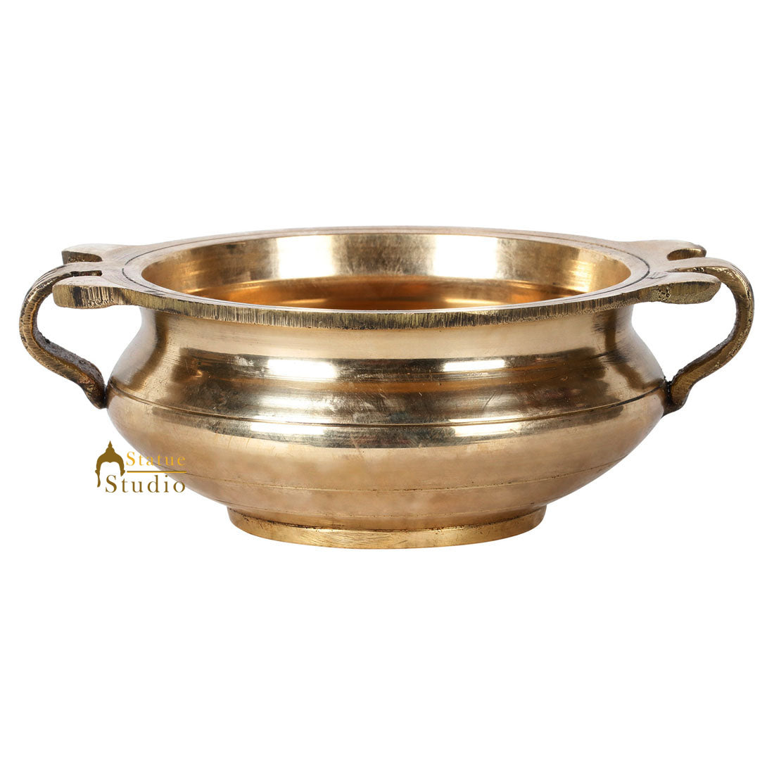 Small South Indian Lucky Décor Uruli Vessel Urli Pot Hotel Décor Showpiece 5" - Image 3