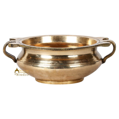 Small South Indian Lucky Décor Uruli Vessel Urli Pot Hotel Décor Showpiece 5" by vendor-unknown - Decor (View 3)
