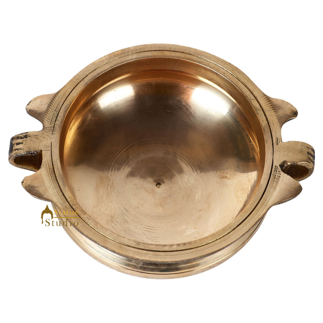 Small South Indian Lucky Décor Uruli Vessel Urli Pot Hotel Décor Showpiece 5" - Image 4