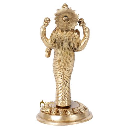 Indian Hindu Goddess OF Wealth Laxmi Lakshmi Standing Décor Statue Idol 7" by vendor-unknown - Hindu Gods (View 4)