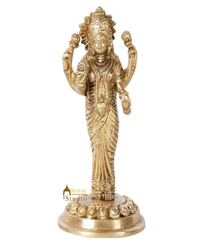 Indian Hindu Goddess OF Wealth Laxmi Lakshmi Standing Décor Statue Idol 7" by vendor-unknown - Hindu Gods (View 2)