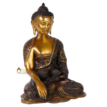 Indian Buddha Life Story Hand Carved Fine Décor Statue Gift Idol Showpiece 11" by vendor-unknown - Buddha (View 3)