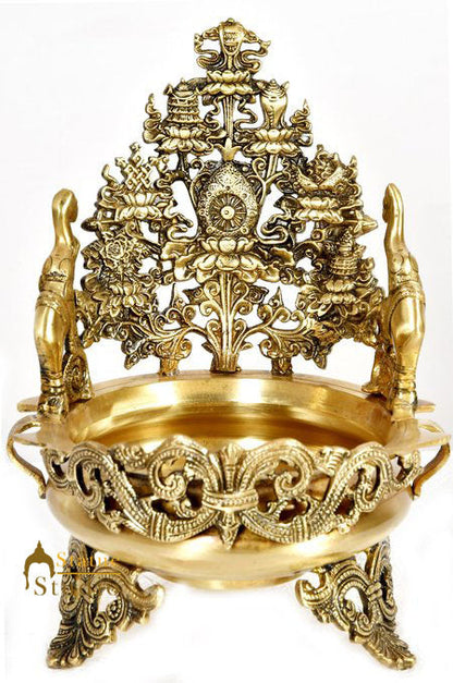 South Indian Ashtmaglam Urli Uruli Unique Varpu Home Hotel Décor Vessel 12" by vendor-unknown - Decor (View 2)