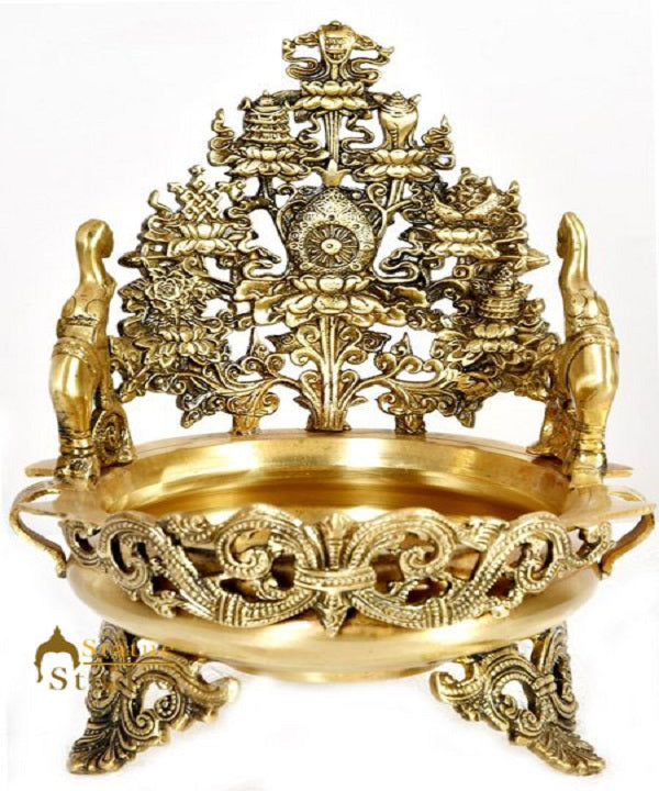 South Indian Ashtmaglam Urli Uruli Unique Varpu Home Hotel Décor Vessel 12"