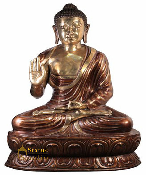 Very Large Buddhist Deity Blessing Buddha Home Garden Décor 6 Feet Statue Idol - Eco-friendly - Sama Homes