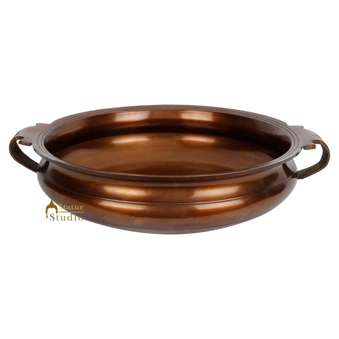 Fine Brass Metal Traditional South Indian Bronze Style Urli Varpu Décor Bowl - Image 2