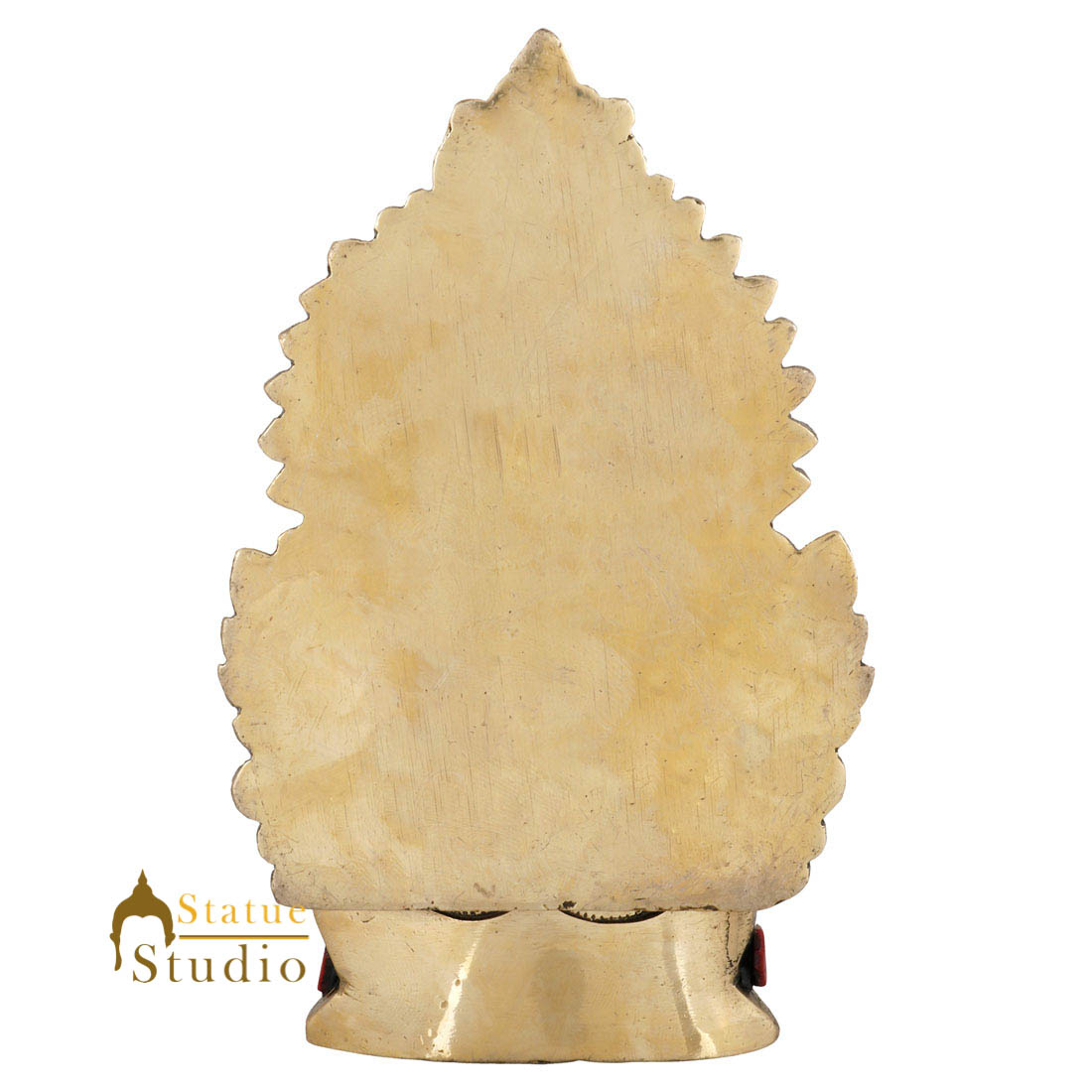 Brass Hindu God Ganpati Diwali Corporate Gift Idol Mini Ganesha Décor Statue 5" - Image 5