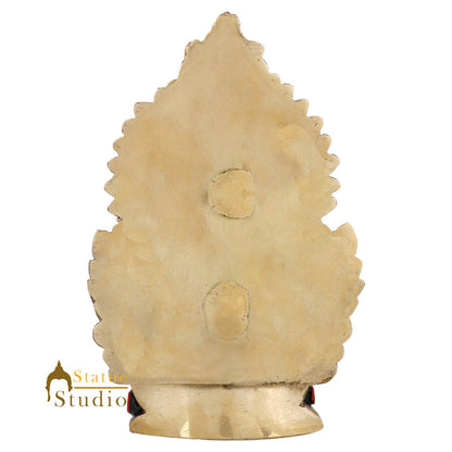 Brass Hindu Wealth Goddess Lakshmi Diwali Corporate Gift Idol Décor Statue 5" by vendor-unknown - Hindu Gods (View 4)