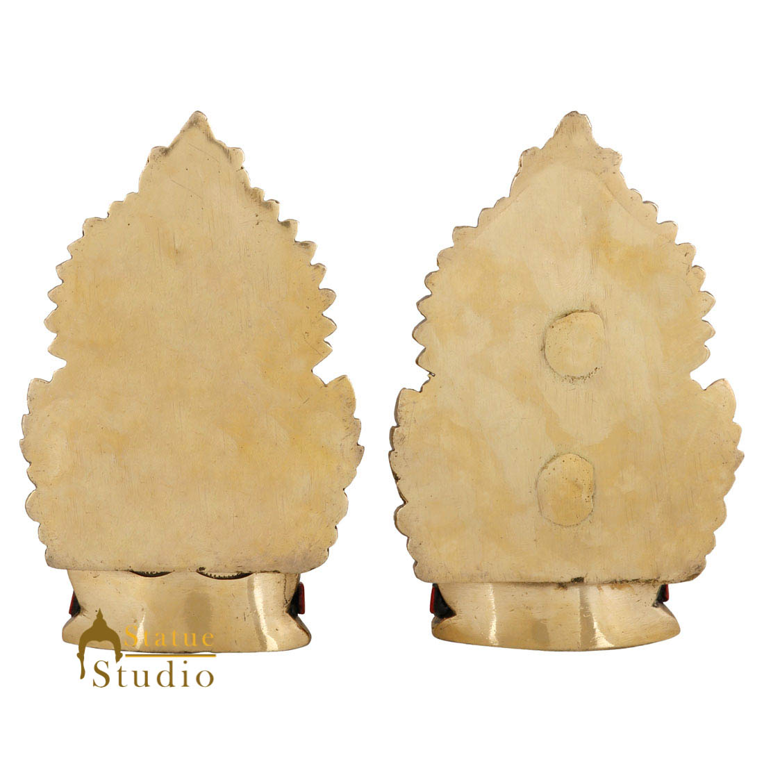 Indian Brass Hindu Lakshmi Ganesha Diwali Corporate Gift Idol Décor Statue 5" - Image 4