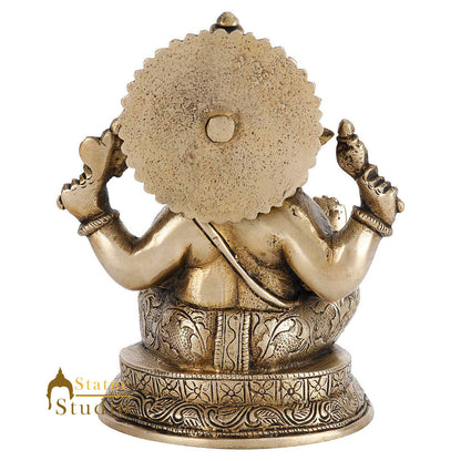 Antique Look Lord Ganpati Statue Ganesha Idol Temple Dcor Lucky Gift Item 6" by vendor-unknown - Hindu Gods (View 5)