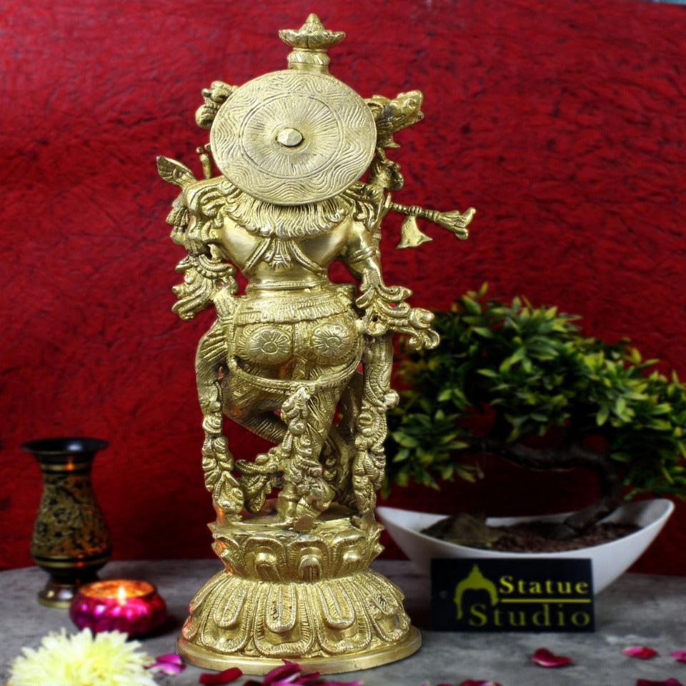 Lord Krishna Statue Hindu Deity Religious Feng shui vastu Décor Gift Idol 1.5 Ft