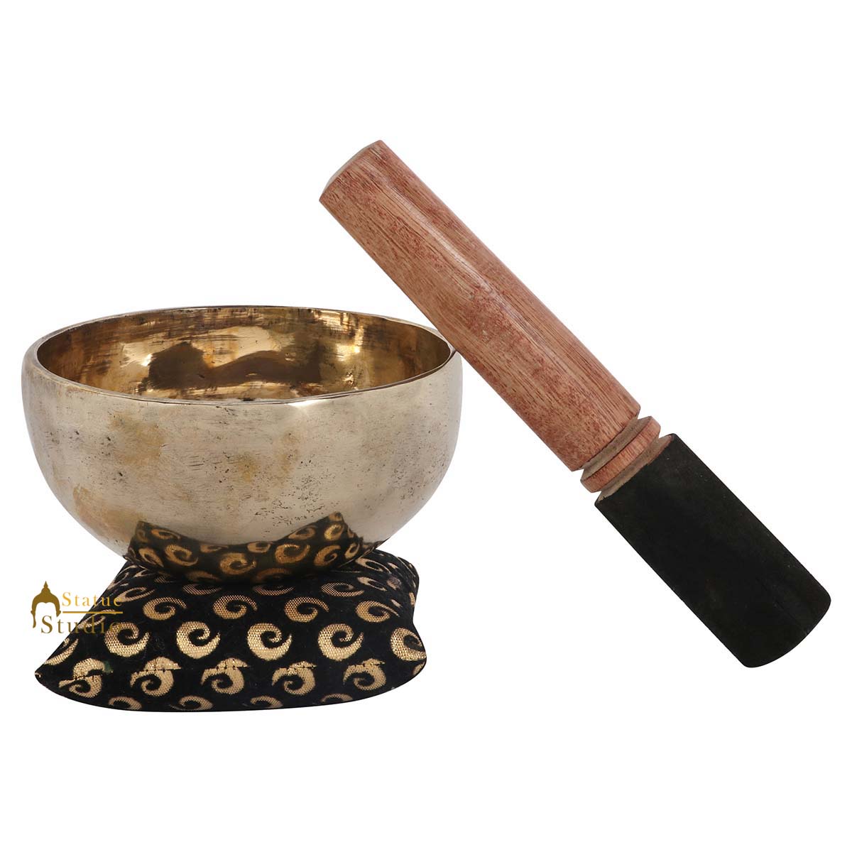 Nepal Buddhist Tibetan Himalyan Handmade Bronze Meditation Healing Singing Bowl - Image 3