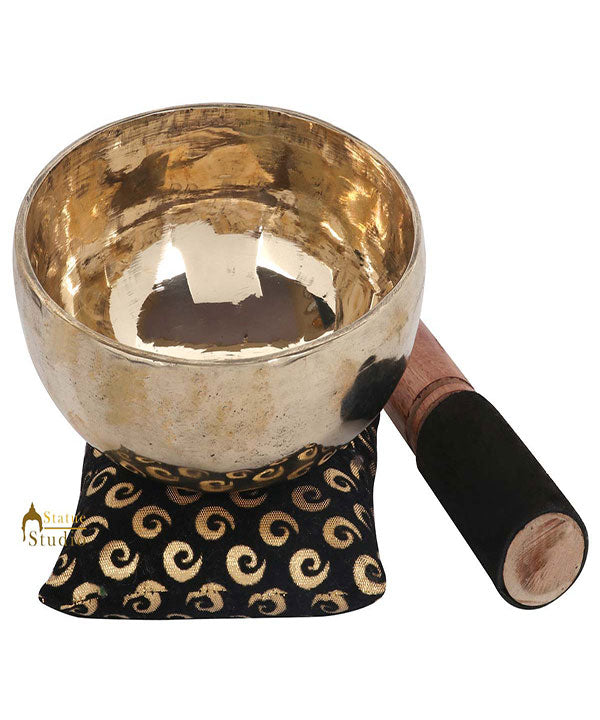 Nepal Buddhist Tibetan Himalyan Handmade Bronze Meditation Healing Singing Bowl