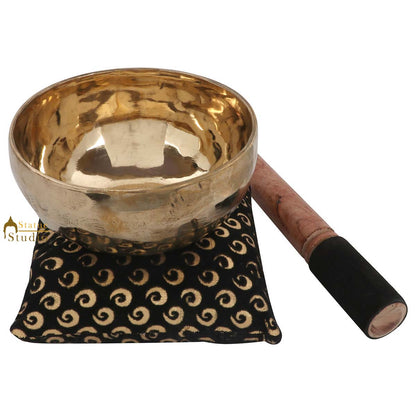 Tibet Himalyan Buddhist Handmade Bronze Meditation Yoga Healing Singing Bowl by vendor-unknown - Singing Bowls