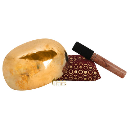 Tibetan Buddhism Himalyan Chakra Bronze Meditation Healing Yoga Singing Bowl by vendor-unknown - Singing Bowls (View 4)