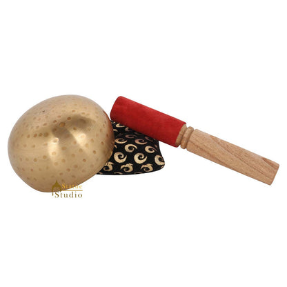 Tibetan Buddhist Himalyan Chakra Brass Meditation Healing Yoga Singing Bowl 3.5" by vendor-unknown - Singing Bowls (View 4)