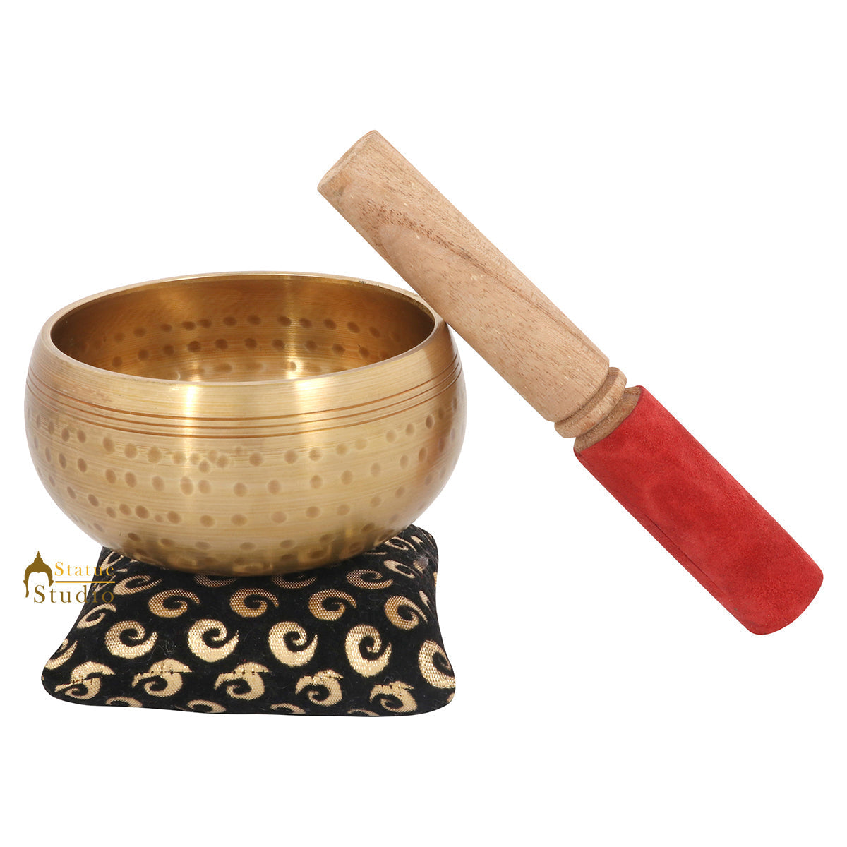 Tibetan Buddhist Himalyan Chakra Brass Meditation Healing Yoga Singing Bowl 4" - Image 3