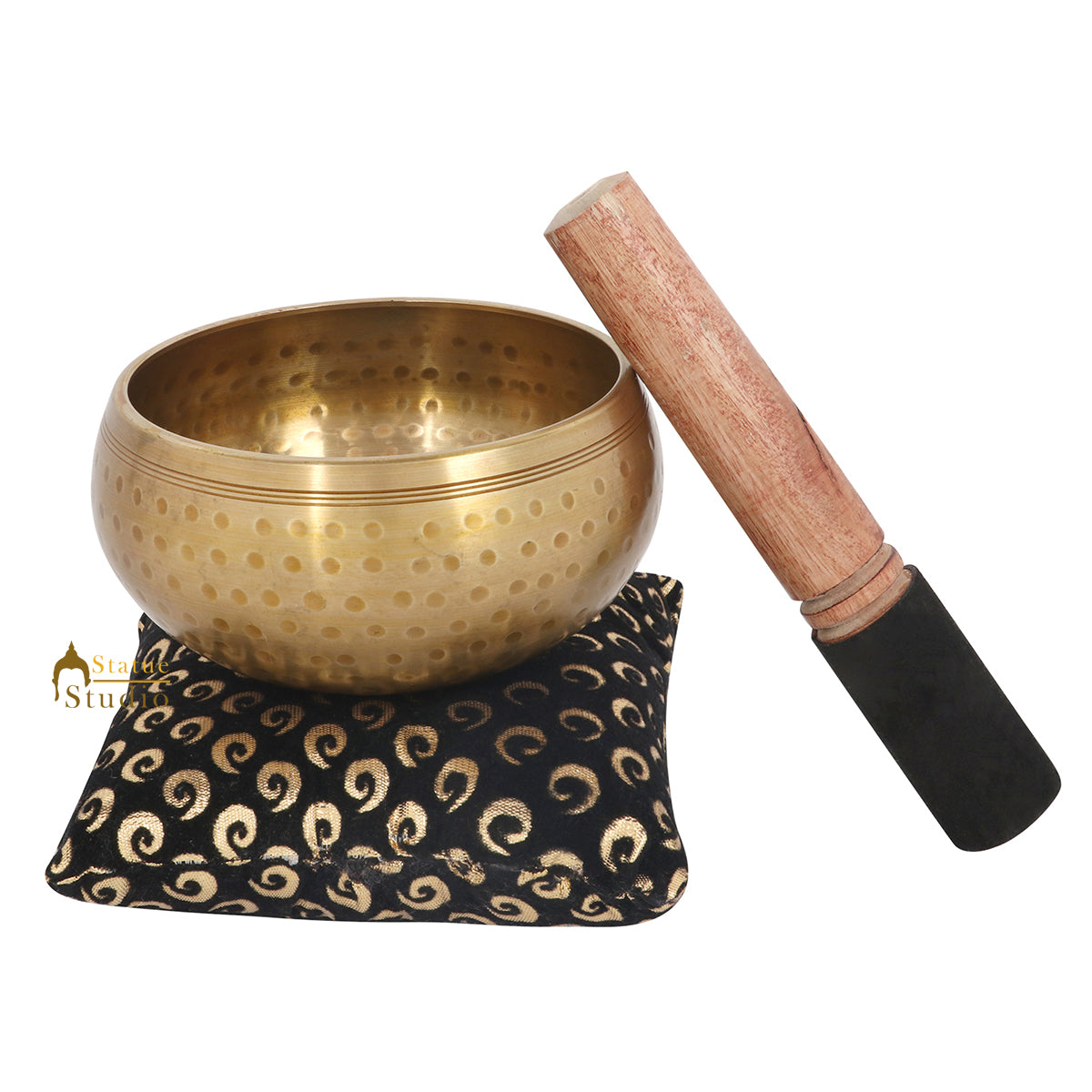 Tibet Buddhist Himalyan Chakra Brass Meditation Healing Yoga Singing Bowl 4.75" - Image 3