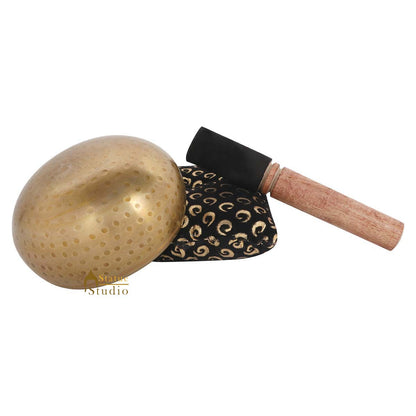 Tibet Buddhist Himalyan Chakra Brass Meditation Healing Yoga Singing Bowl 4.75" by vendor-unknown - Singing Bowls (View 4)