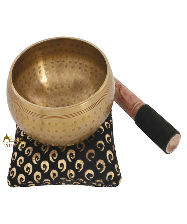Tibet Buddhist Himalyan Chakra Brass Meditation Healing Yoga Singing Bowl 4.75" - Image 2