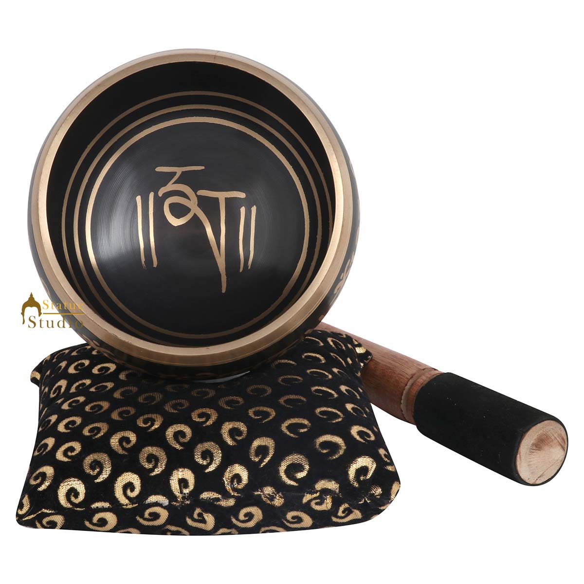 Nepal Brass Chakra Prayer Handmade Healing Singing Bowl Buddhist Yoga Meditation - Image 3