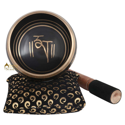 Nepal Brass Chakra Prayer Handmade Healing Singing Bowl Buddhist Yoga Meditation by vendor-unknown - Singing Bowls (View 3)