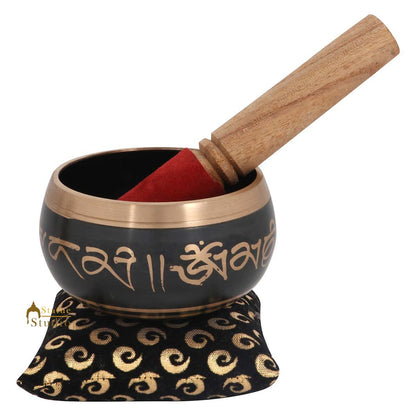 Nepal Brass Chakra Prayer Handmade Healing Buddhist Yoga Meditation Singing Bowl by vendor-unknown - Singing Bowls (View 3)