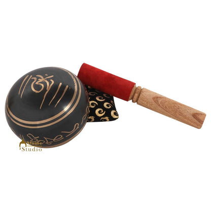Nepal Brass Chakra Prayer Handmade Healing Buddhist Yoga Meditation Singing Bowl by vendor-unknown - Singing Bowls (View 4)