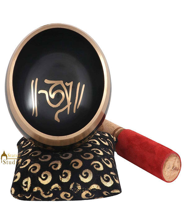 Nepal Brass Chakra Prayer Handmade Healing Buddhist Yoga Meditation Singing Bowl - Image 2