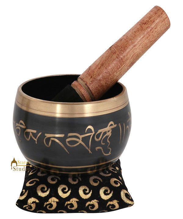 Tibetan Nepali Buddhist Chakra Prayer Metal Singing Bowl Yoga Healing Meditation - Image 2