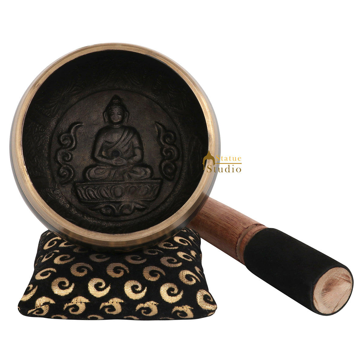 Tibetan Nepali Buddhist Chakra Prayer Metal Singing Bowl Yoga Healing Meditation - Image 3