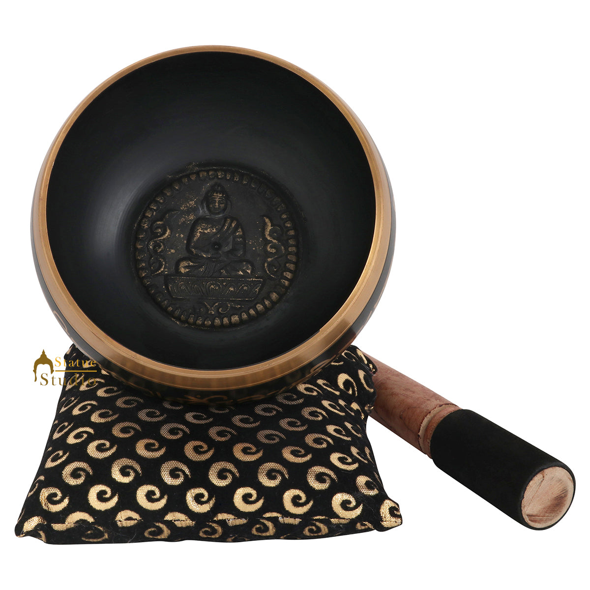 Metal Singing Bowl Tibetan Himalyan Buddha Chakra Prayer Yoga Healing Meditation