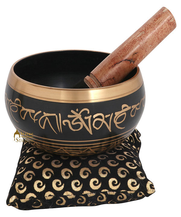 Metal Singing Bowl Tibetan Himalyan Buddha Chakra Prayer Yoga Healing Meditation