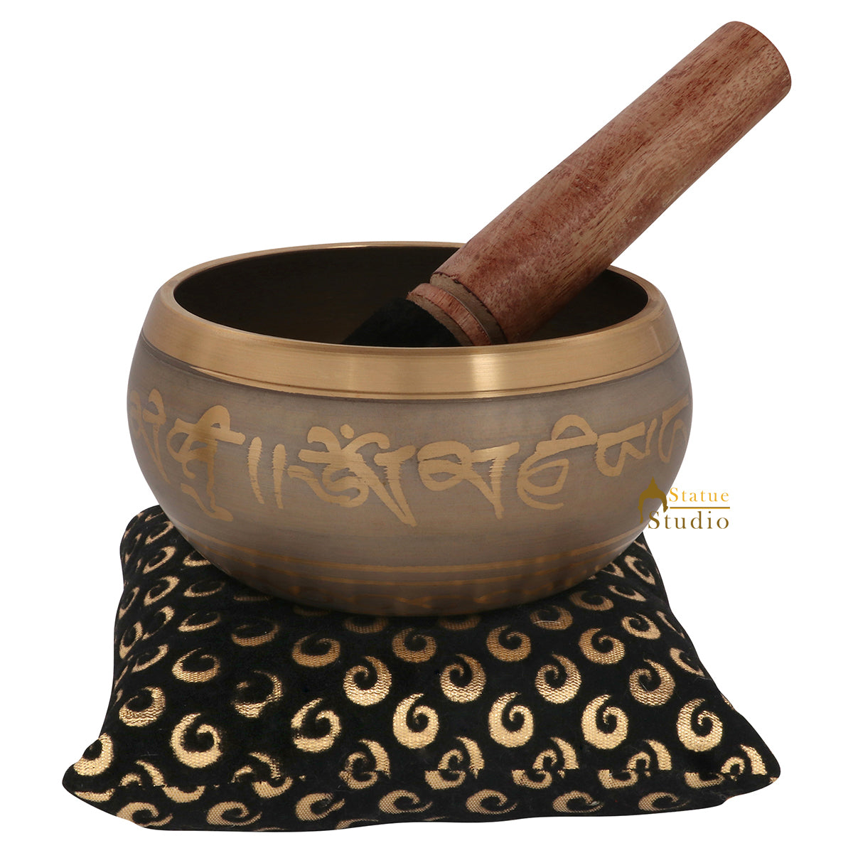 Tibetan Himalyan Buddha Chakra Prayer Yoga Healing Meditation Brass Singing Bowl - Image 3