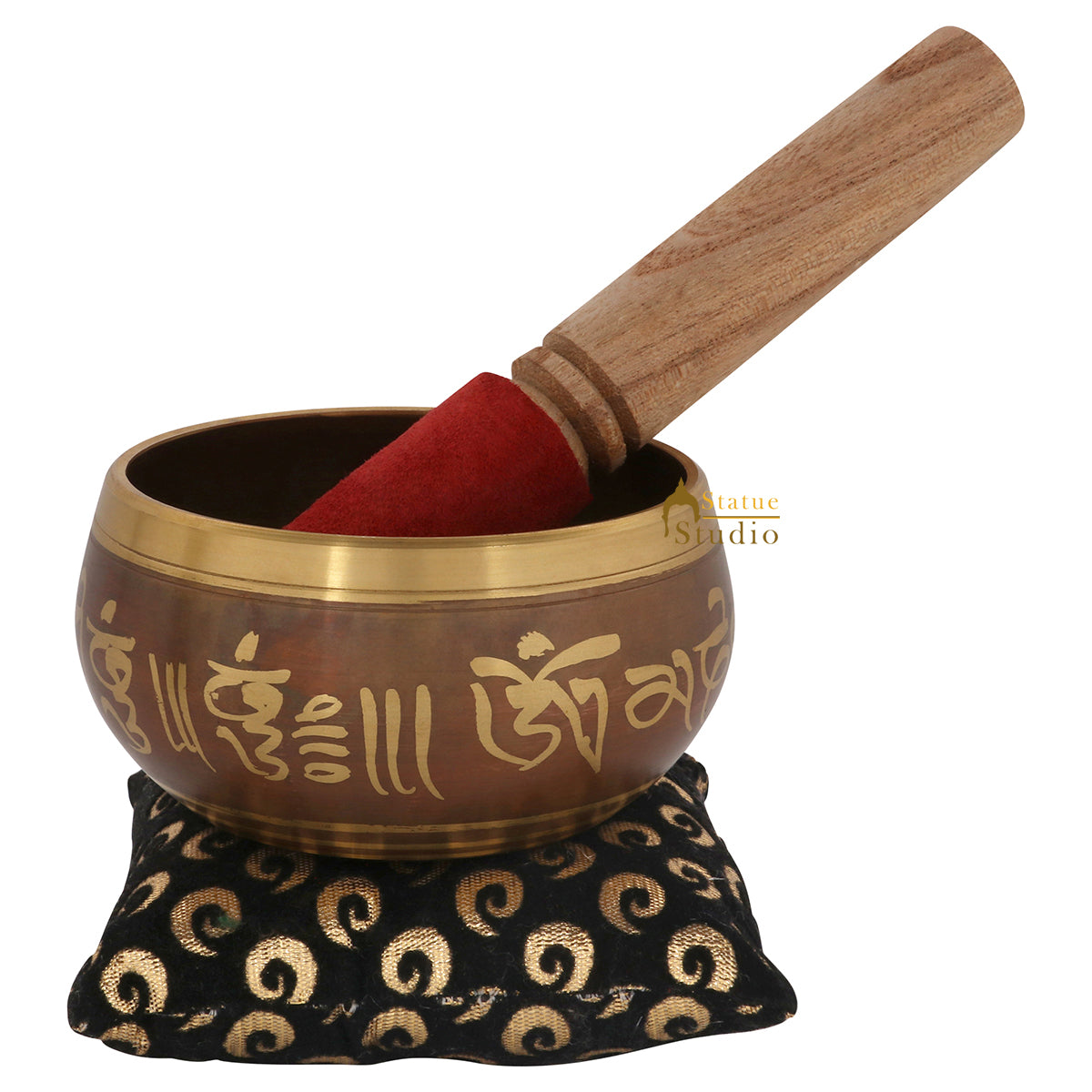 Tibetan Himalyan Buddha Chakra Prayer Metal Singing Bowl Yoga Healing Meditation - Image 3