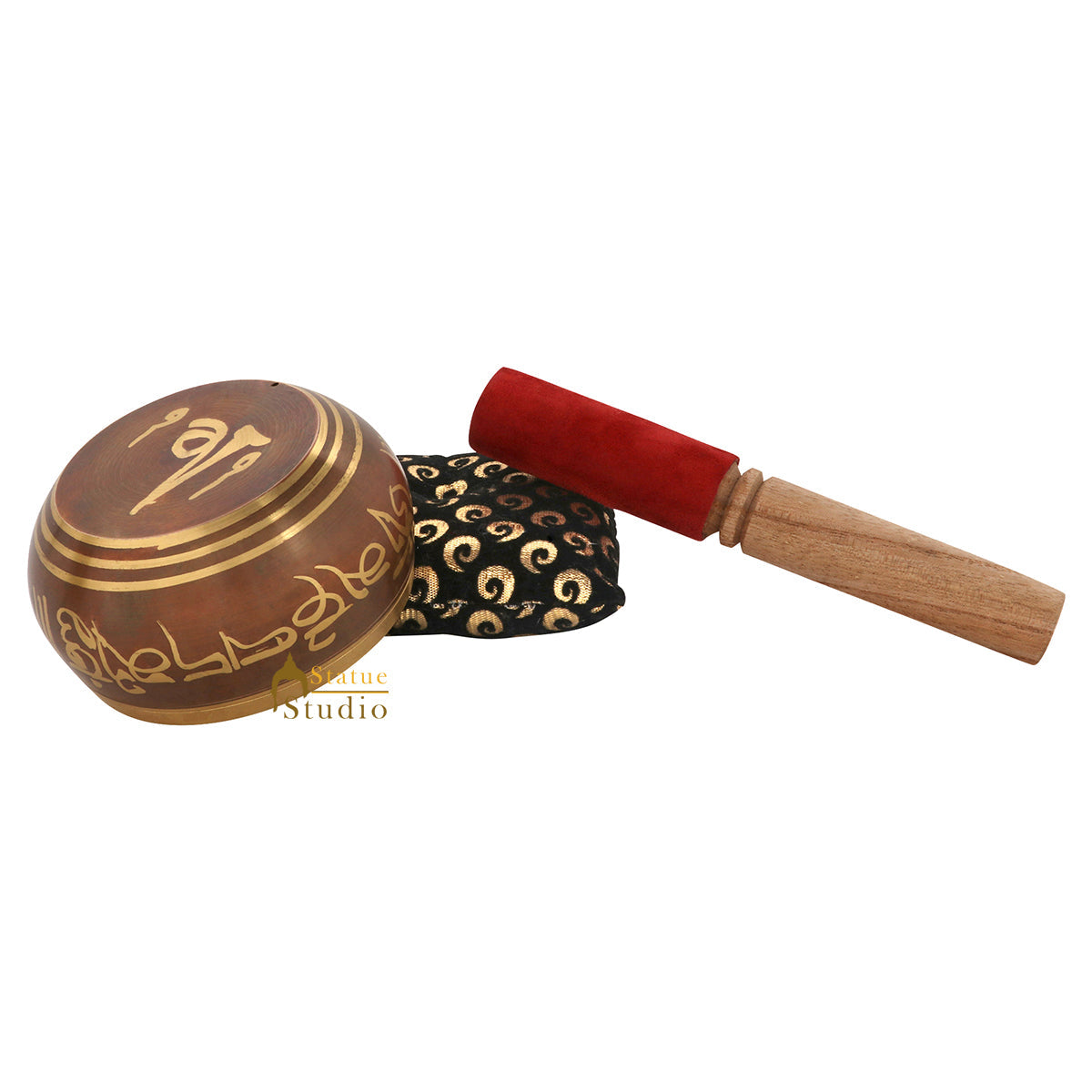 Tibetan Himalyan Buddha Chakra Prayer Metal Singing Bowl Yoga Healing Meditation