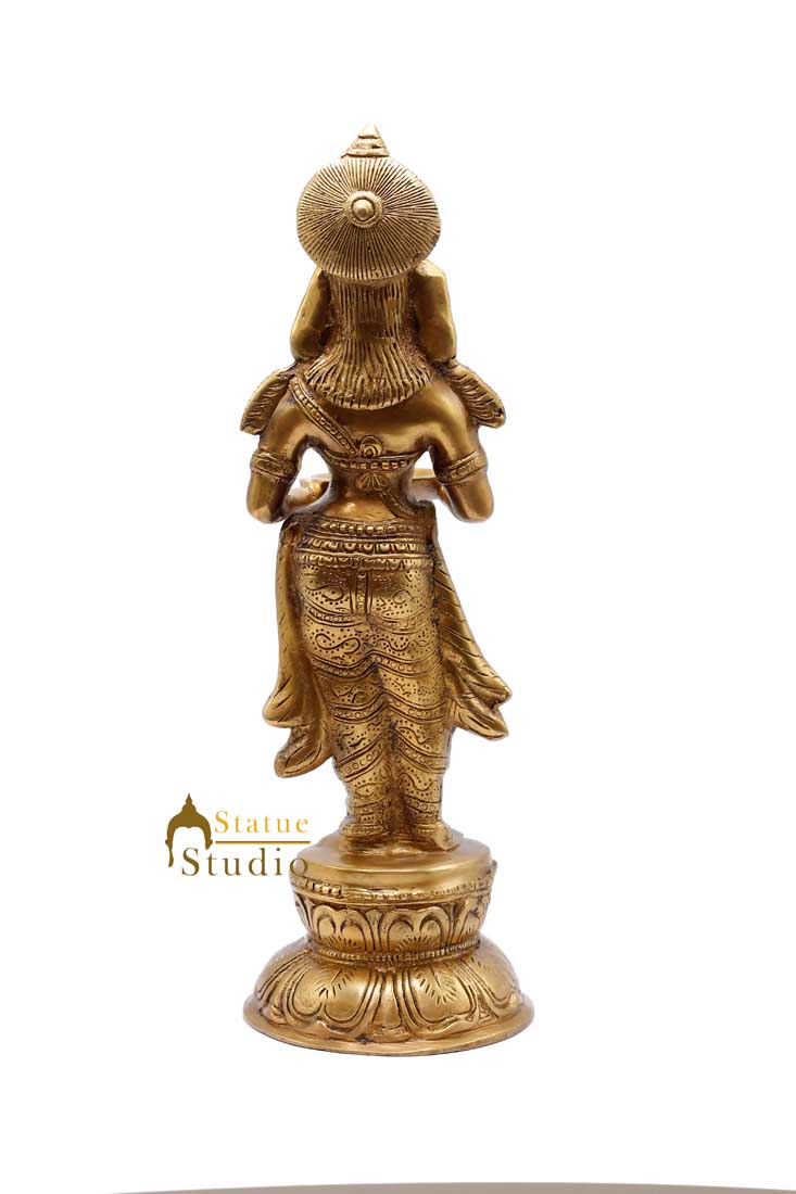 Indian Apsara Deep Lady Deeplaxmi Statue Feng Shui Vastu Décor Showpiece 16" - Image 5