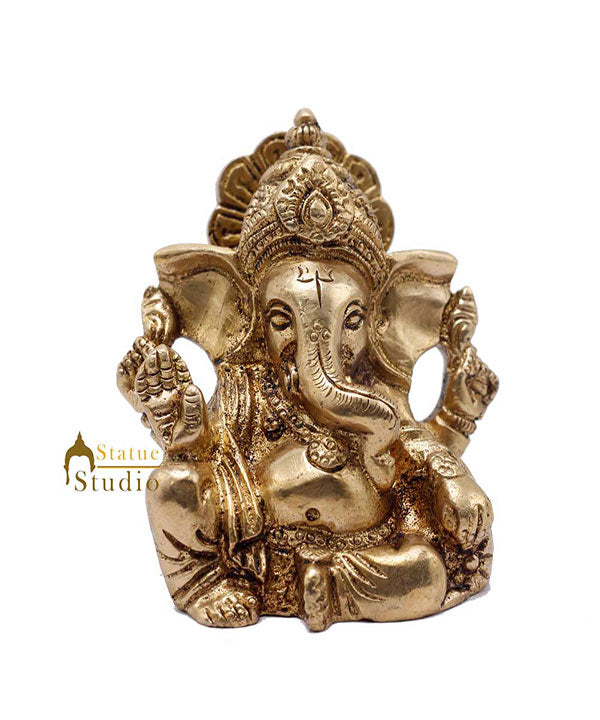 Lord Ganesha Idol For Diwali Corporate Gift Ganpati Lucky Décor Statue 2.5"