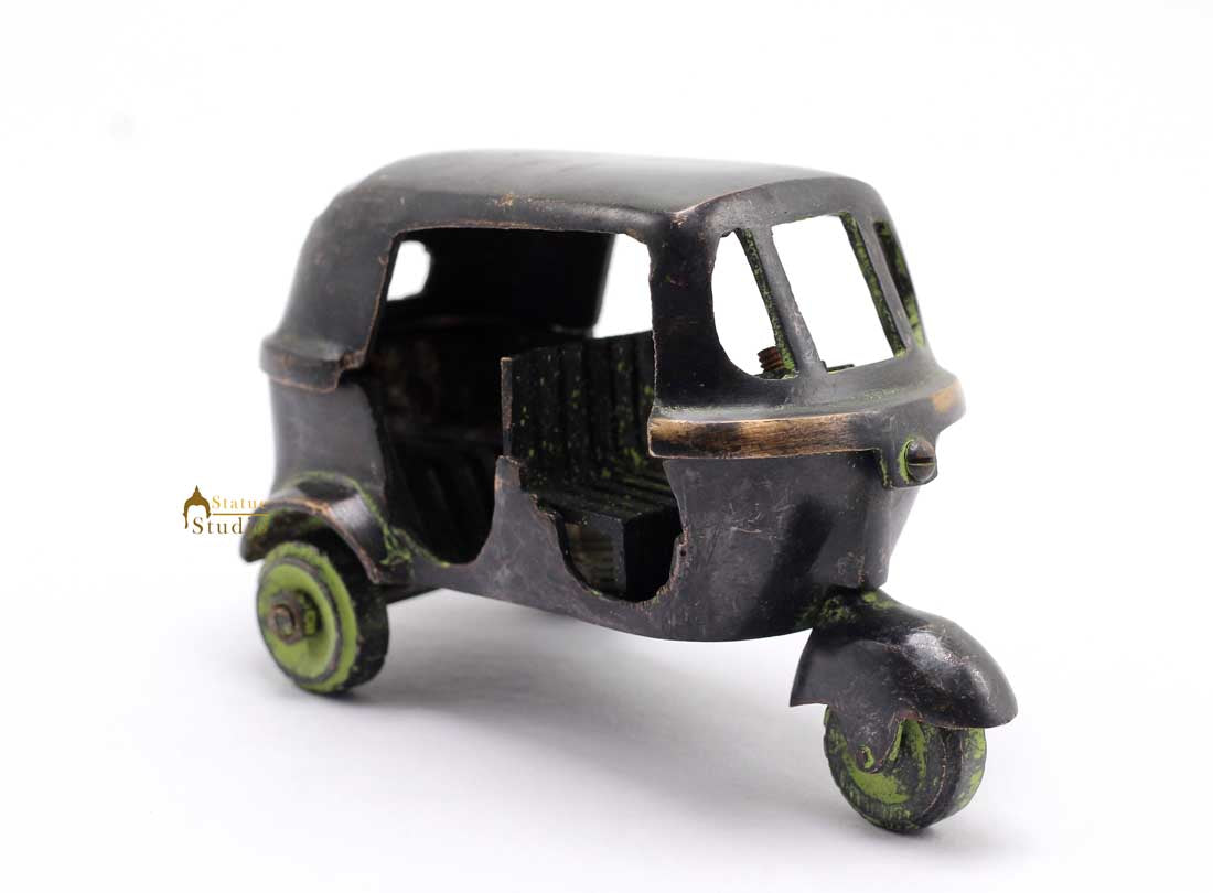 Brass Antique Finish Indian Auto Rickshaw Replica show pieces for Home Décor items for Living Room - Image 6