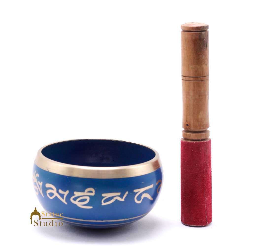 Tibetan Himalyan Buddha Chakra Prayer Yoga Healing Meditation Brass Singing Bowl - Eco-friendly - Sama Homes