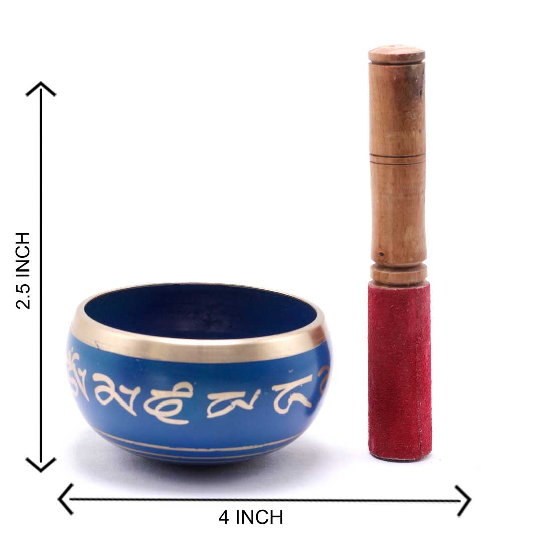 Tibetan Himalyan Buddha Chakra Prayer Yoga Healing Meditation Brass Singing Bowl - Image 5