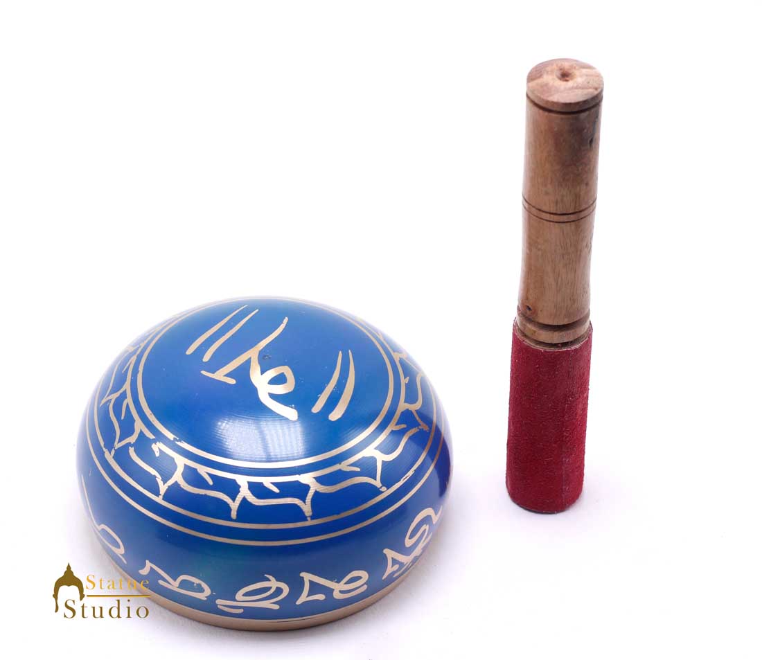 Tibetan Himalyan Buddha Chakra Prayer Yoga Healing Meditation Brass Singing Bowl