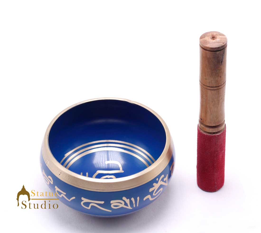 Tibetan Himalyan Buddha Chakra Prayer Yoga Healing Meditation Brass Singing Bowl