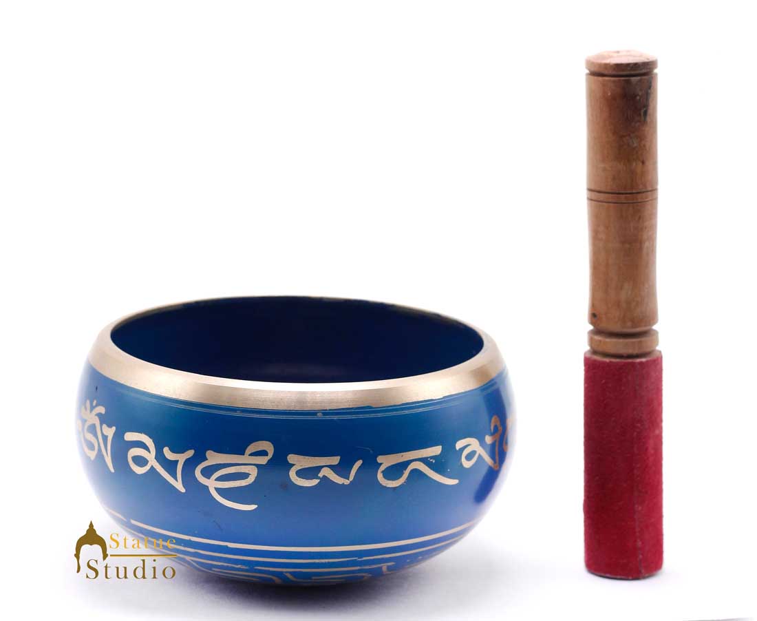 Tibetan Himalyan Buddha Chakra Prayer Yoga Healing Meditation Brass Singing Bowl - Eco-friendly - Sama Homes